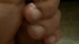 playing with bic cock