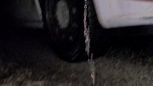 DESPERATION - Could not hold my pee so stopped and peed in the cold.