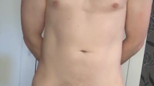 Swinging my uncut cock.