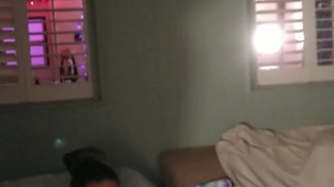 Girl Watches Guy Jerking Off While She Plays Video Games In Her Bra and Panties