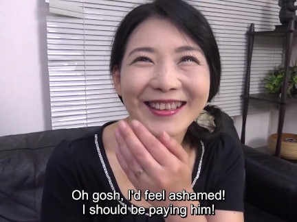 Adorable Mature Japanese Wife Elated to Finally Appear in Her Own JAV Movie