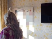 WATCH MY BIG BOOTY SHAKE WHILST I RIDE PATHETIC CUCK HUBBYS SMALL COCK 3/16