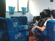 I catch my stepsister fucking her boyfriend in the living room 4/16