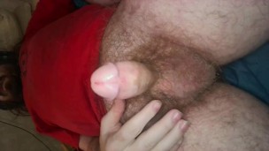 Masturbating to hentai while on my back