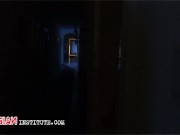 A blonde and a brunette play with dildos 3/16