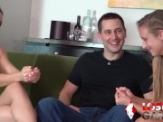 Strip Rock, Paper and Scissors with Two Girls and One Lucky Guy 5/16