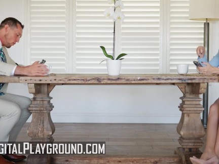 Digital playground - Bored housewife Angel Youngs dreams of Damion Dayski's thicc cock