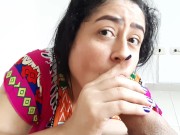 I discover my horny stepsister masturbating. Part 2. Suck my dick 6/16