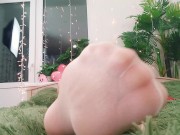 foot fetish beige nylon sexy FemDom POV video amateur sexy hot MILF