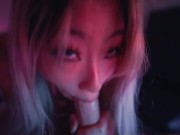 SEXY Asian Teen Raya Steele Massages My Cock With Her Throat! 12/16