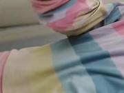 OUTDOOR RED HAIR BITCH walking with a PLUG and MASTURBATING in the DRESSING ROOM 6/16