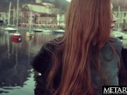 Natural redhead model goes face down ass up as she masturbates 2/16