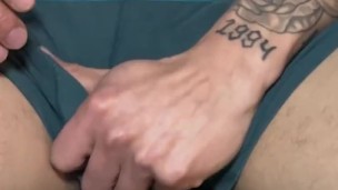 Huge Cock, bro masturbate Before stepsister came home..