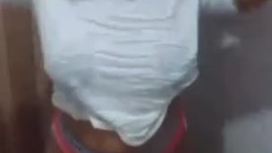 Hot teen playing alone in the bathroom