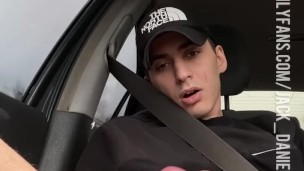 TEEN GAY JERKING OFF IN CAR