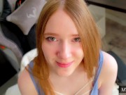 Caught my step sister masturbating and fucked her wet pussy on the table 1/16