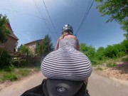 Riding in Public with no Panties 15/16