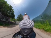 Riding in Public with no Panties 16/16