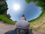 Riding in Public with no Panties 9/16