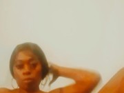 Ebony Masturbation With Pink Dildo 11/16