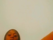 Ebony Masturbation With Pink Dildo 14/16