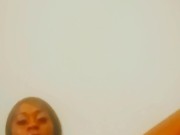 Ebony Masturbation With Pink Dildo 15/16