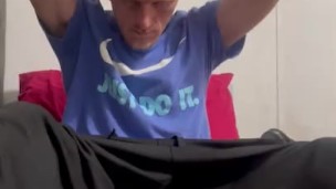 Twink jacking off and sucking himself