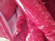 FemDom POV video: collar and leash sexy game - dirty talk female domination.