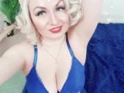 Female domination FEMDOM point of view POV video ARMPITS fetish: worship sweaty armpits