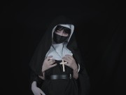 Nun who has never had sex with a man starts fantasizing about herself having sex with a man 7/16