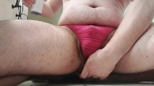 Wearing panties and cumming hard