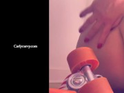 Butt and pussy teasing in roller skates! 1/16