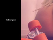 Butt and pussy teasing in roller skates! 3/16