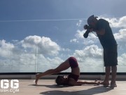Naked yoga on top 11/16