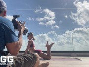 Naked yoga on top 4/16