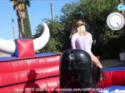 Sexy Girls Ride Bull 7/16