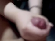 今触らない方がいいですか？❤︎車内でイッた後もシゴこうとする可愛い声の学生❤︎服の上から谷間が分かるくらいの爆乳❤︎#148【HJJ】 1/16