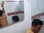 A rich shower with my stepcousin's horny. Part 3. I love fucking her rich pussy 5/16