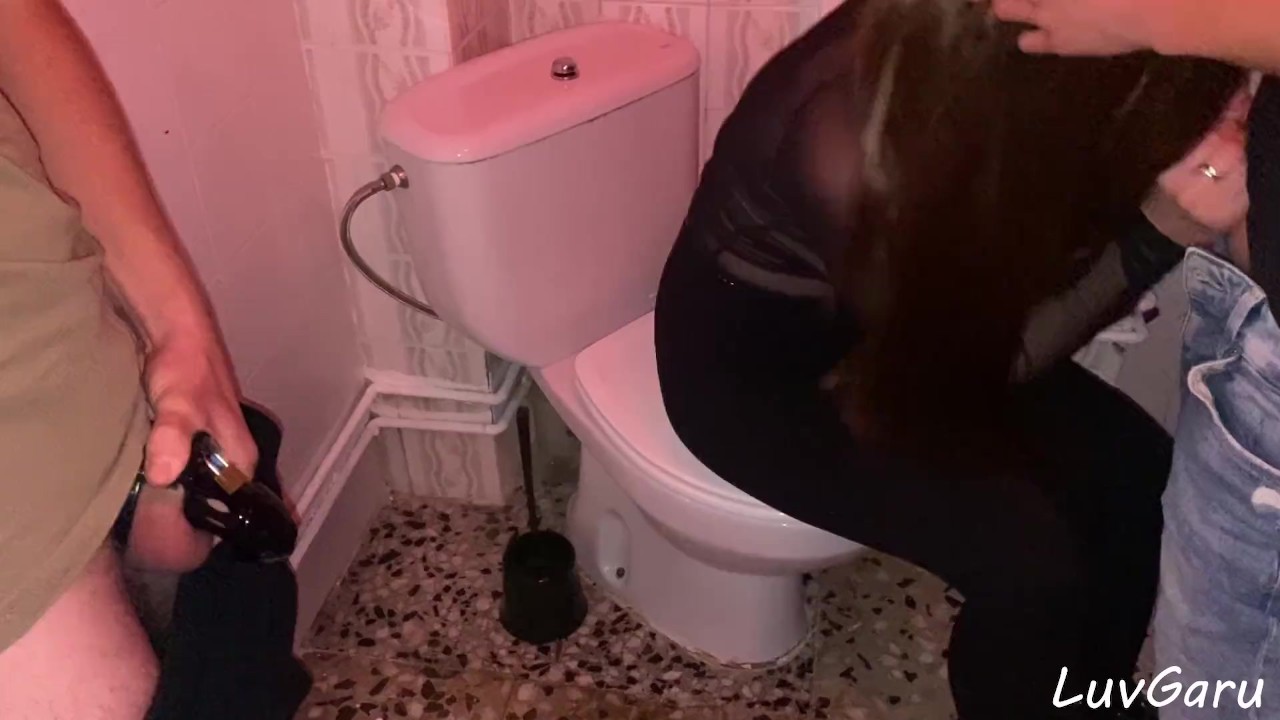 Filming Hotwife Flashing Tits and Takes Huge Cumshot in Public Toilet from Stranger - RedTube