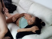 My dick in my stepsister's mouth. how rich it sucks 3/16