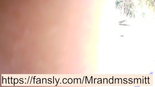 русская милфа и горячий секс с незнакомцем на улице