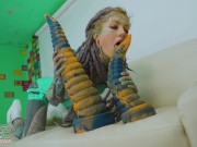 Anuskatzz first time XXL TOY ANAL gape solo in latex fetish fun - Krakens JOHN THOMAS TOYS 12/16