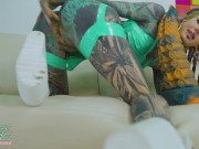 Anuskatzz first time XXL TOY ANAL gape solo in latex fetish fun - Krakens JOHN THOMAS TOYS 13/16