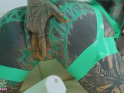 Anuskatzz first time XXL TOY ANAL gape solo in latex fetish fun - Krakens JOHN THOMAS TOYS 14/16