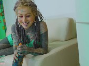 Anuskatzz first time XXL TOY ANAL gape solo in latex fetish fun - Krakens JOHN THOMAS TOYS 5/16