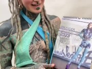 Anuskatzz limited erotic calendar 2023 OUT NOW - Write me and get one - sexy fetish model skinny 2/16