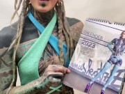 Anuskatzz limited erotic calendar 2023 OUT NOW - Write me and get one - sexy fetish model skinny 3/16