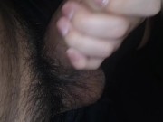 Masturbating my boyfriend while we're home alone, he has a thick dick😋 10/16