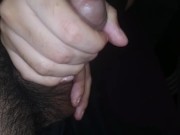 Masturbating my boyfriend while we're home alone, he has a thick dick😋 2/16