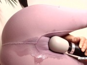 YOGA PANTS SOAKED FROM SQUIRT 12/16